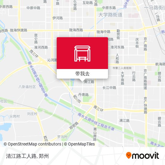 清江路工人路地图
