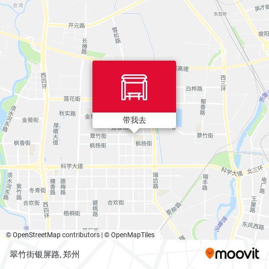 翠竹街银屏路地图