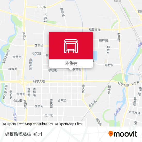 银屏路枫杨街地图