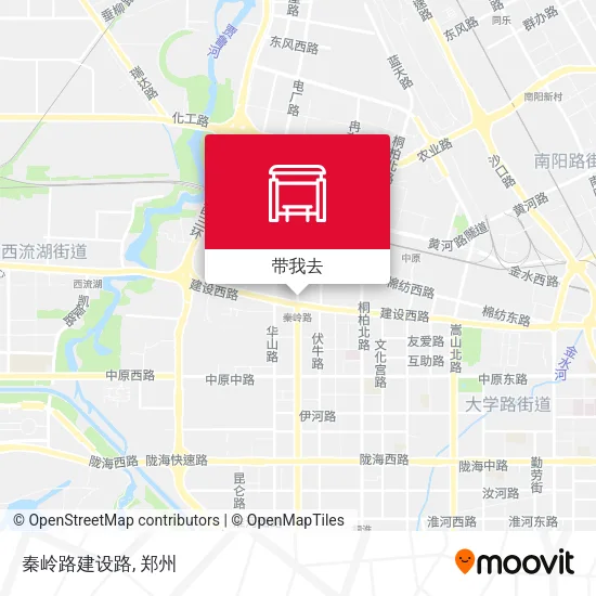 秦岭路建设路地图