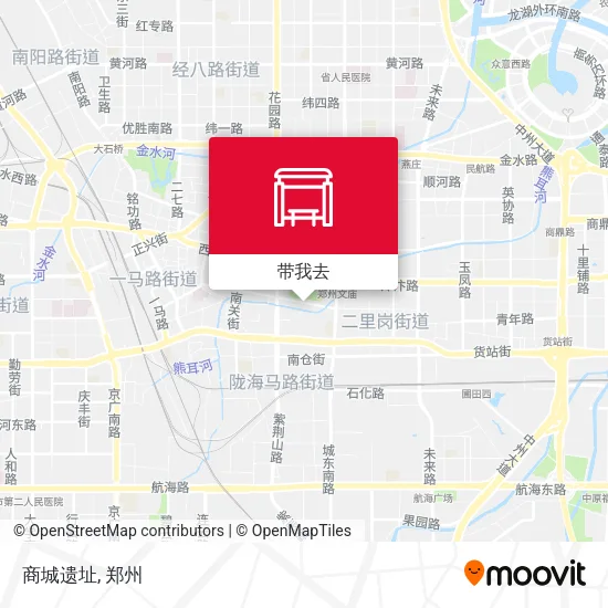 商城遗址地图