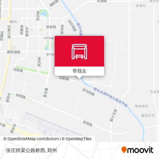 张庄跨渠公路桥西地图