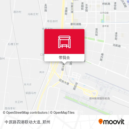 中原路四港联动大道地图