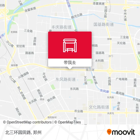 北三环园田路地图