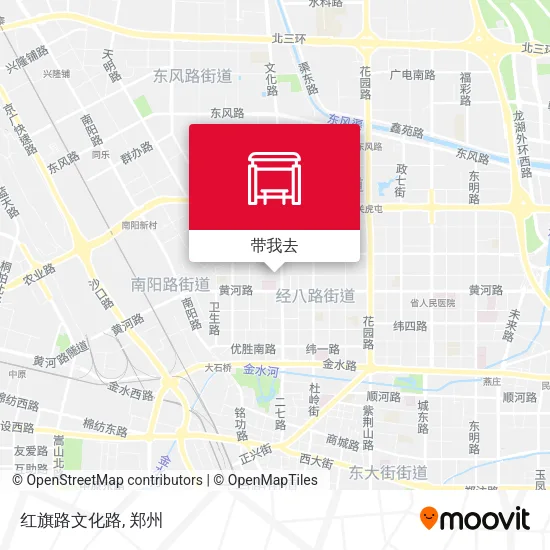 红旗路文化路地图