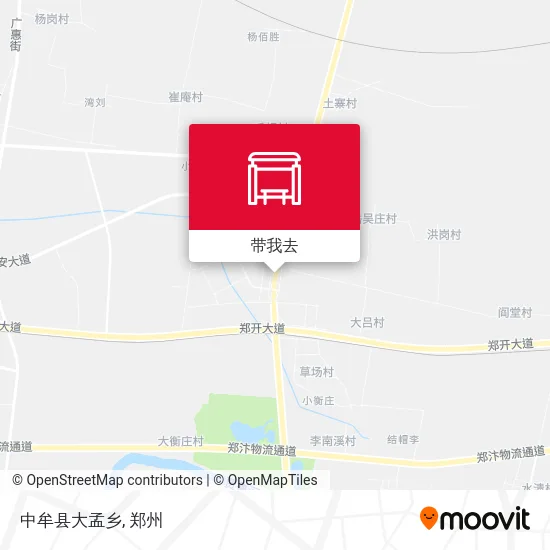 中牟县大孟乡地图