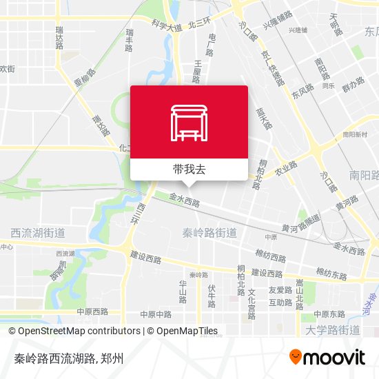 秦岭路西流湖路地图