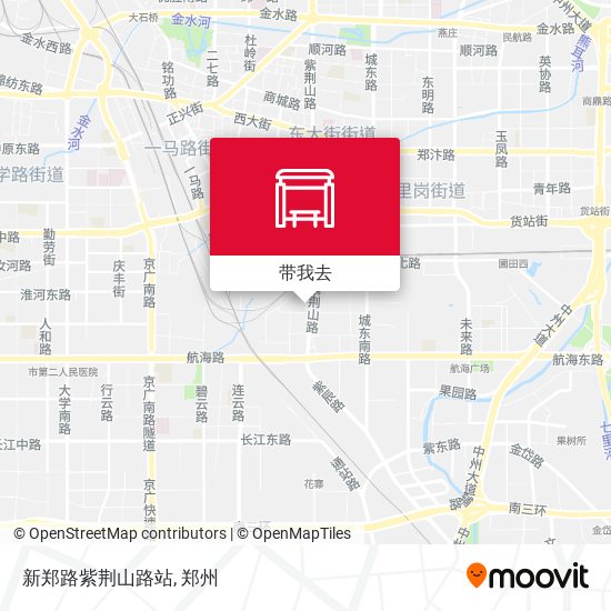 新郑路紫荆山路站地图