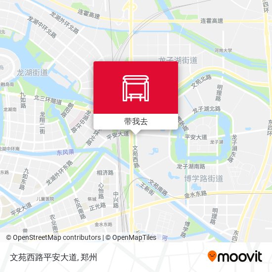 文苑西路平安大道地图