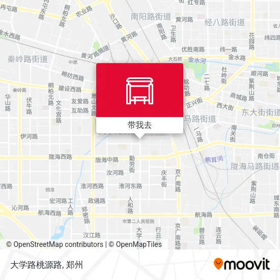 大学路桃源路地图