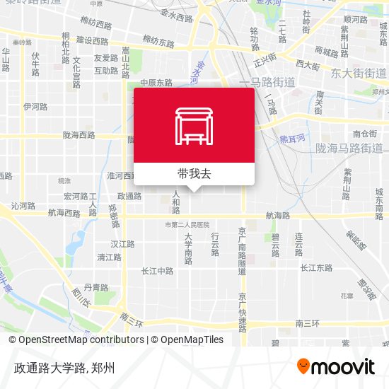 政通路大学路地图