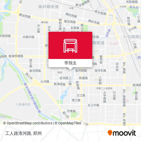 工人路淮河路地图