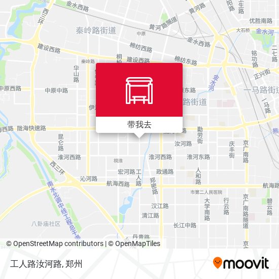 工人路汝河路地图