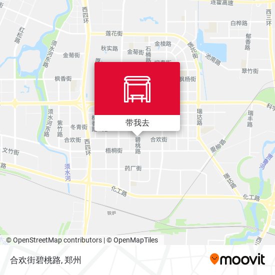 合欢街碧桃路地图