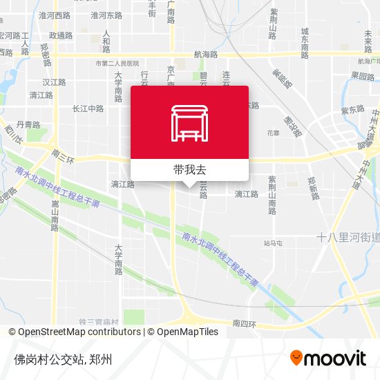 佛岗村公交站地图