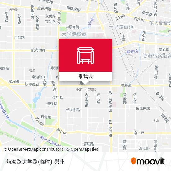 航海路大学路(临时)地图