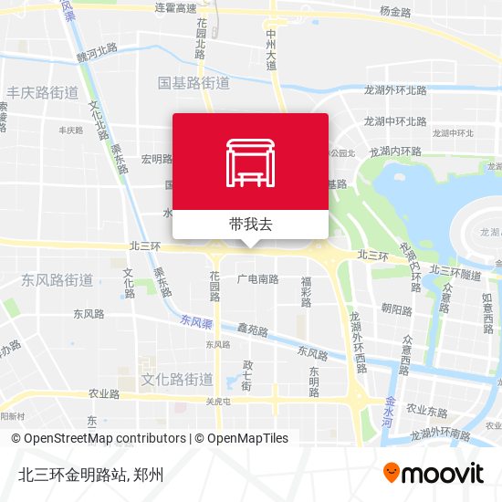 北三环金明路站地图