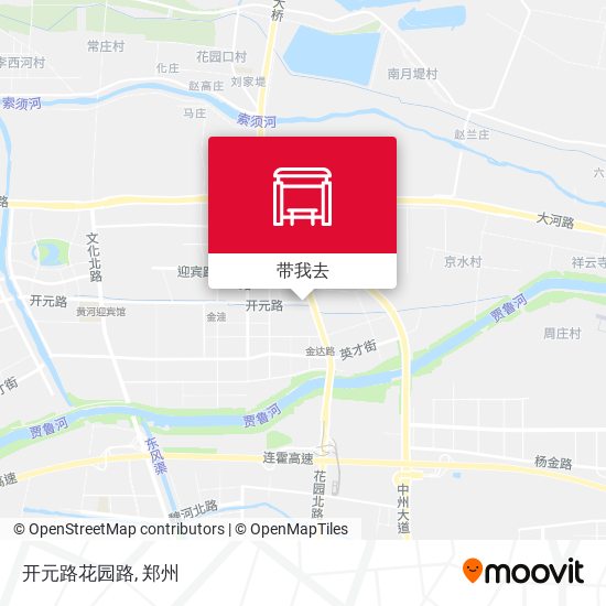 开元路花园路地图