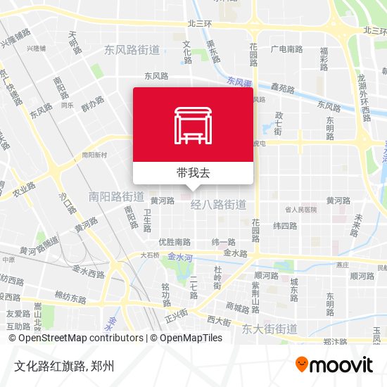 文化路红旗路地图