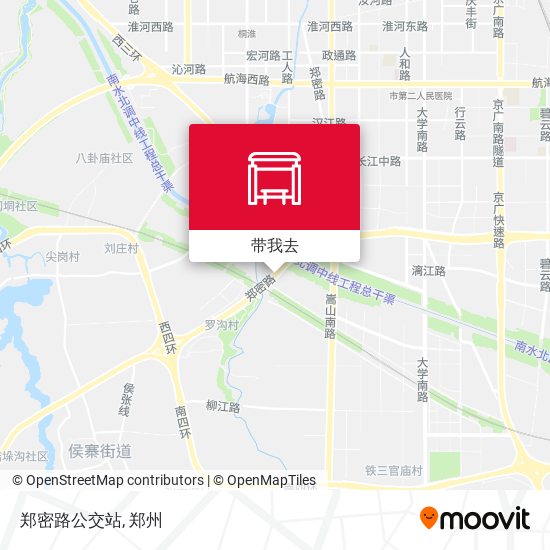 郑密路公交站地图