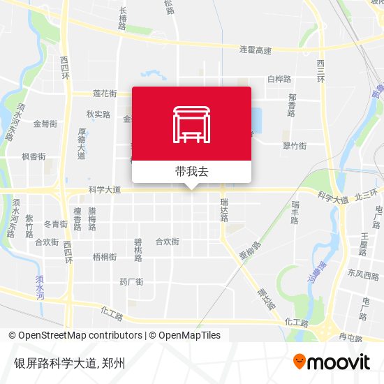 银屏路科学大道地图