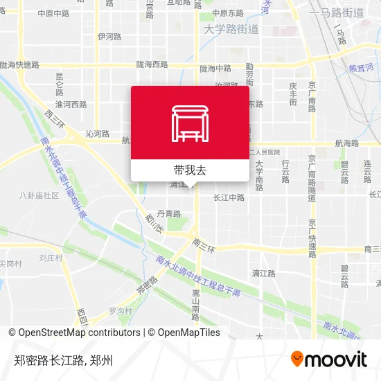 郑密路长江路地图