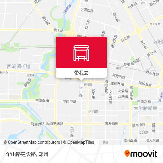 华山路建设路地图