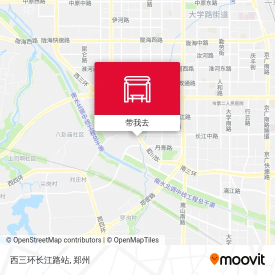 西三环长江路站地图