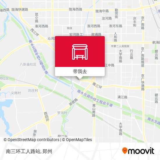 南三环工人路站地图