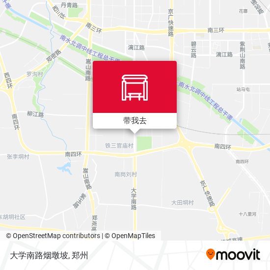 大学南路烟墩坡地图