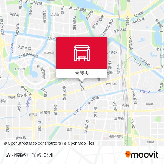 农业南路正光路地图