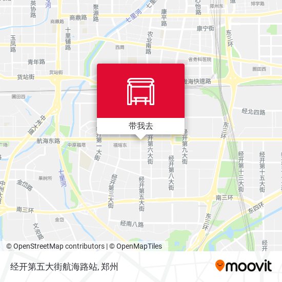 经开第五大街航海路站地图