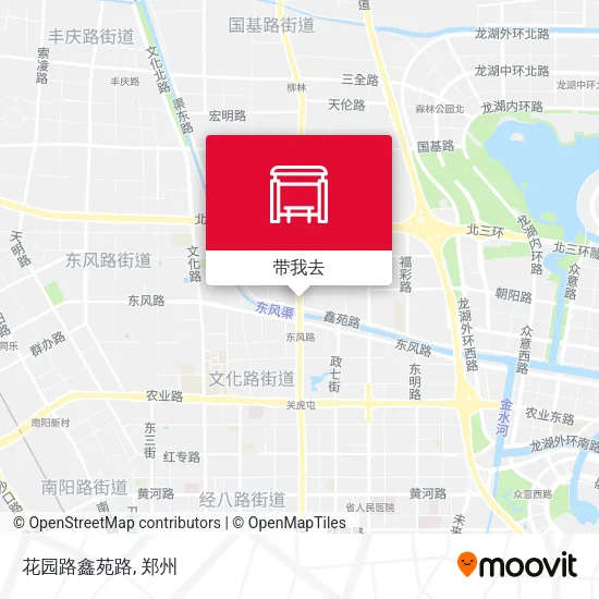花园路鑫苑路地图
