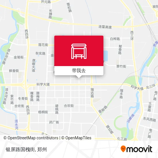 银屏路国槐街地图