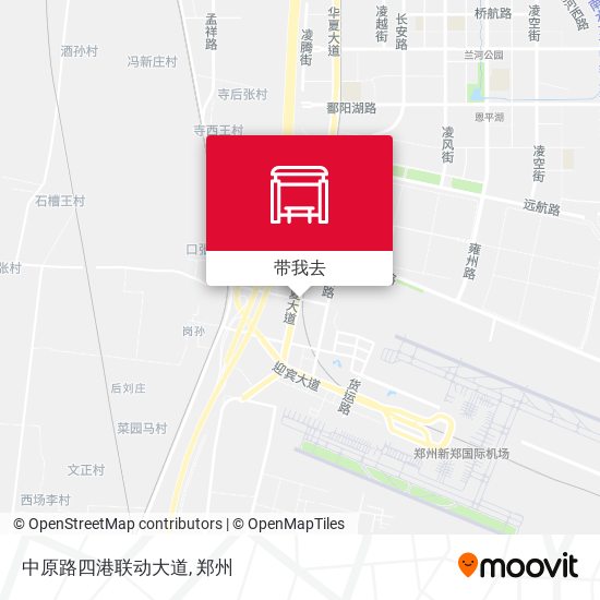 中原路四港联动大道地图