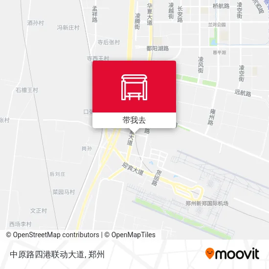 中原路四港联动大道地图
