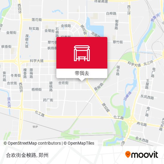 合欢街金梭路地图