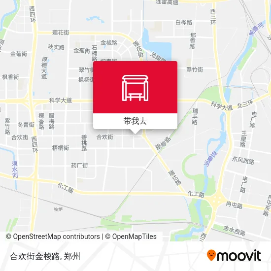 合欢街金梭路地图