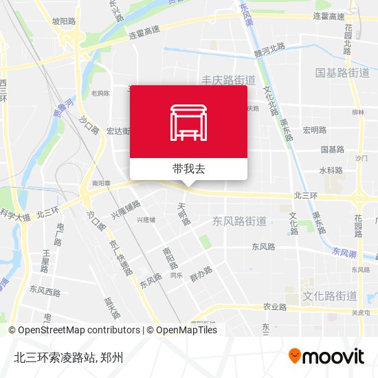 北三环索凌路站地图