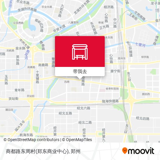 商都路东周村(郑东商业中心)地图