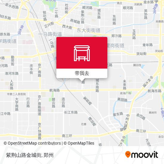紫荆山路金城街地图