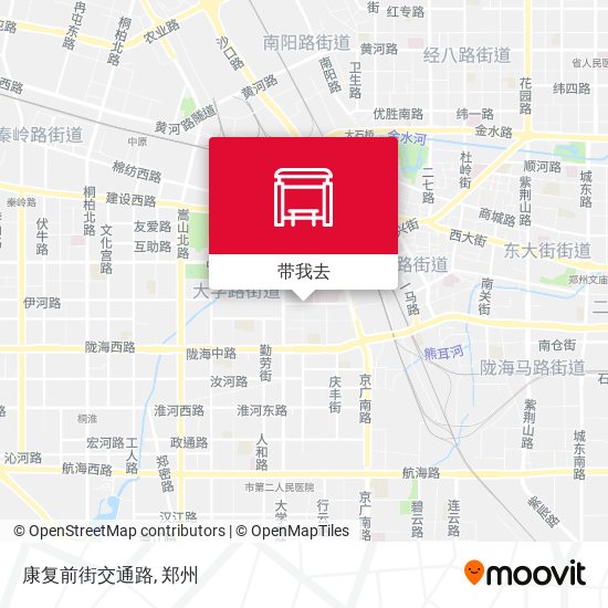 康复前街交通路地图