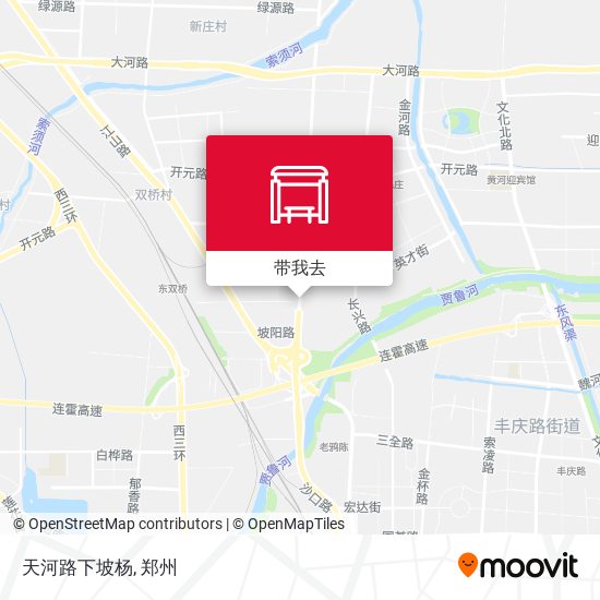 天河路下坡杨地图