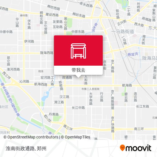 淮南街政通路地图