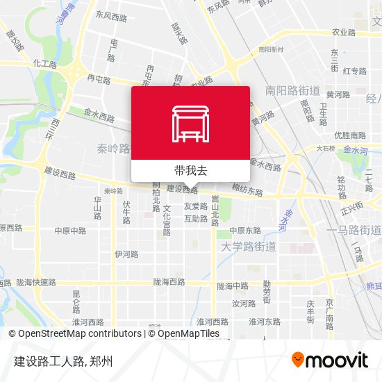 建设路工人路地图