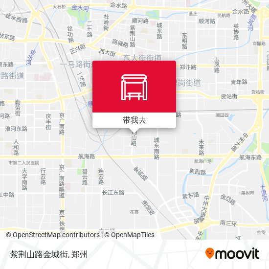 紫荆山路金城街地图