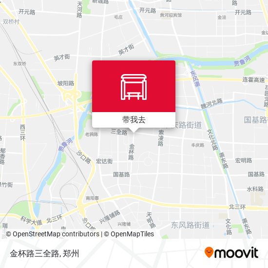 金杯路三全路地图