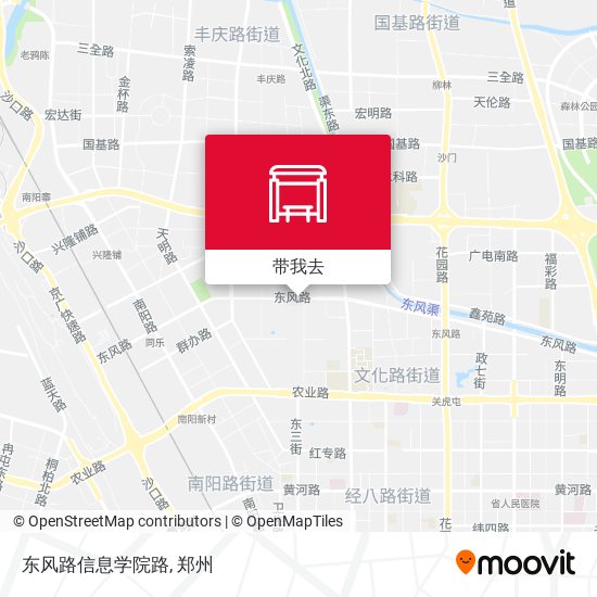 东风路信息学院路地图