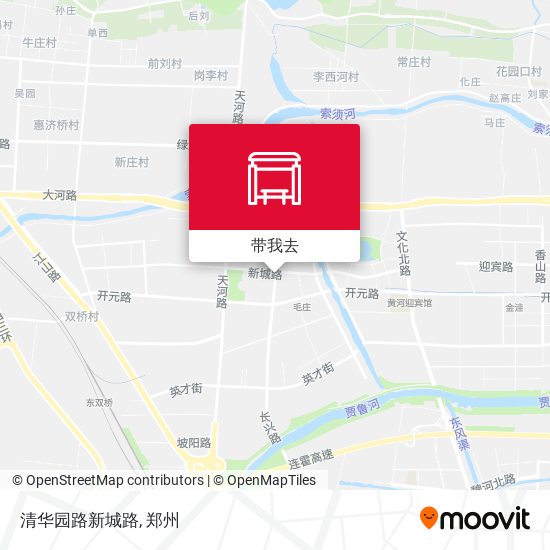 清华园路新城路地图