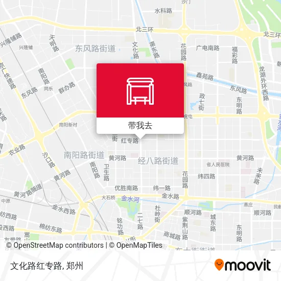 文化路红专路地图